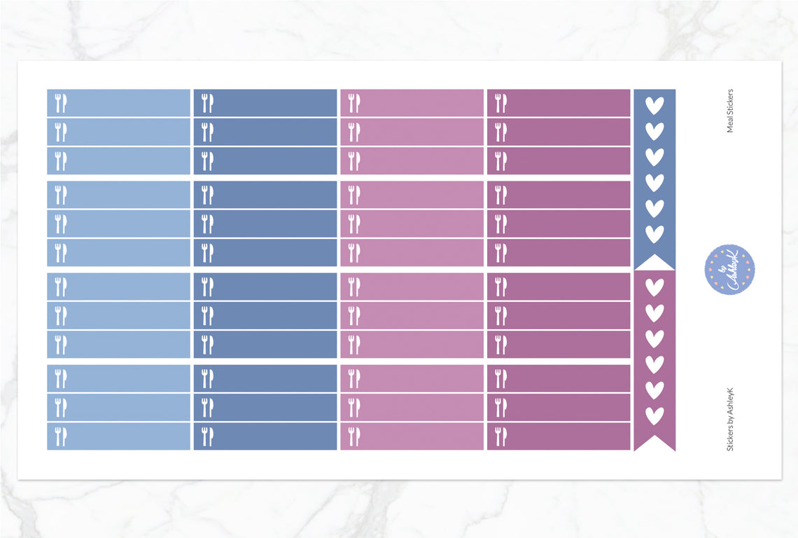Meal Stickers - Blueberry