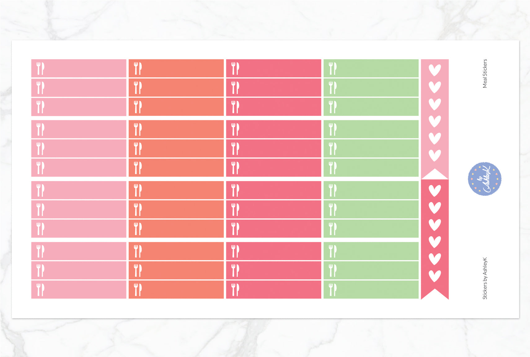 Meal Stickers - Strawberry