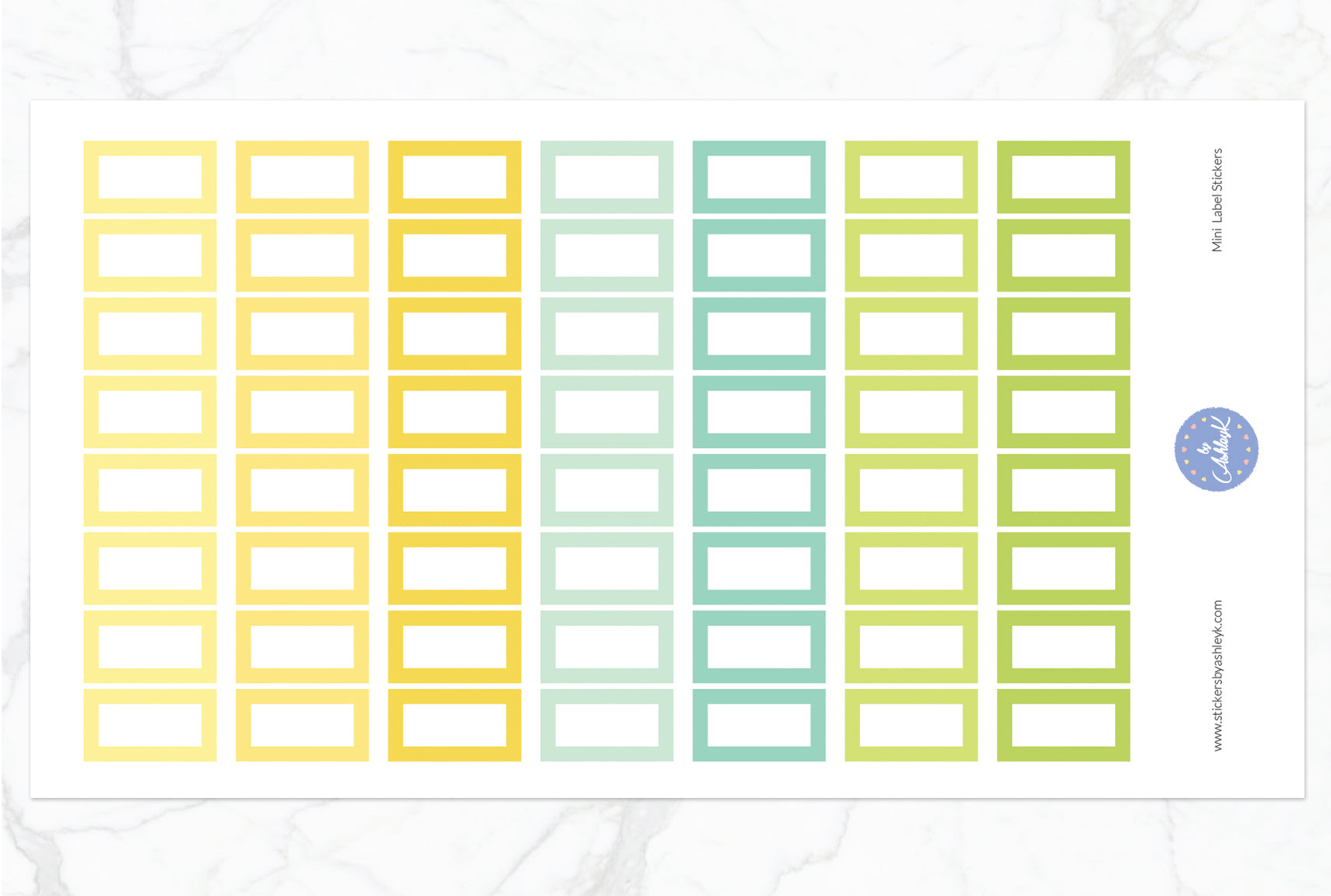 Mini Label Stickers - Lemon&Lime