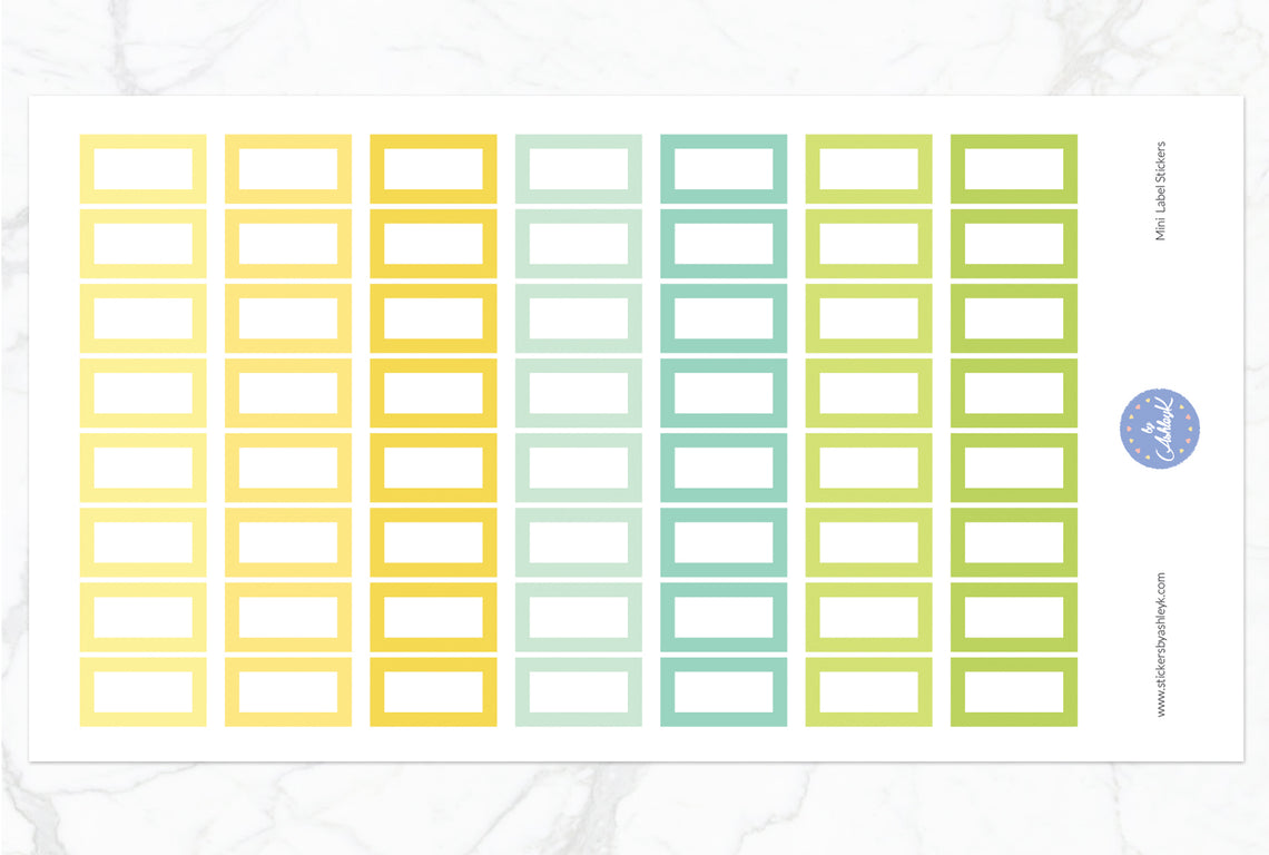 Mini Label Stickers - Lemon&Lime