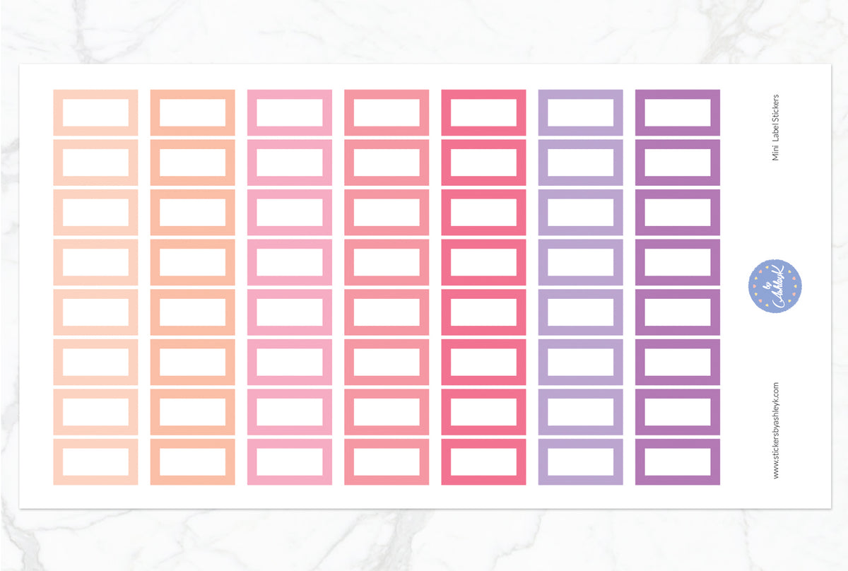 Mini Label Planner Stickers – Stickers by AshleyK