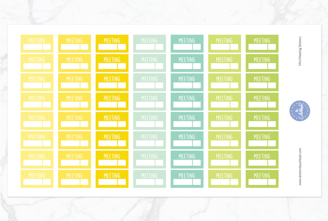 Mini Meeting Stickers - Lemon&Lime