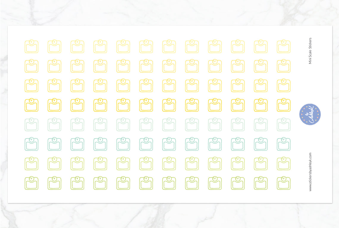 Mini Scale Stickers - Lemon&Lime
