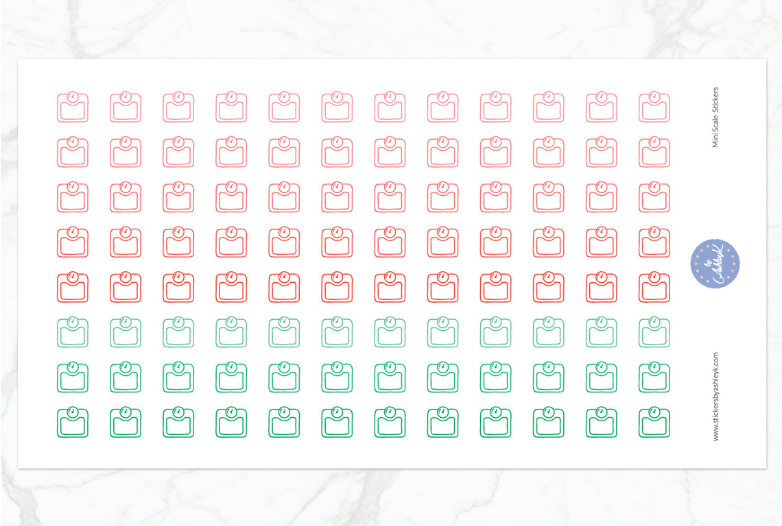 Mini Scale Stickers - Watermelon