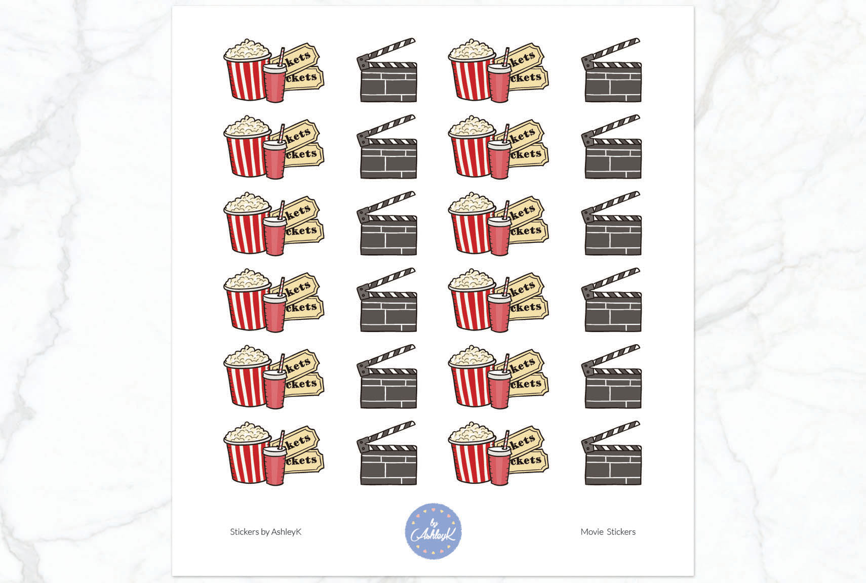 Movie Stickers - Mixed