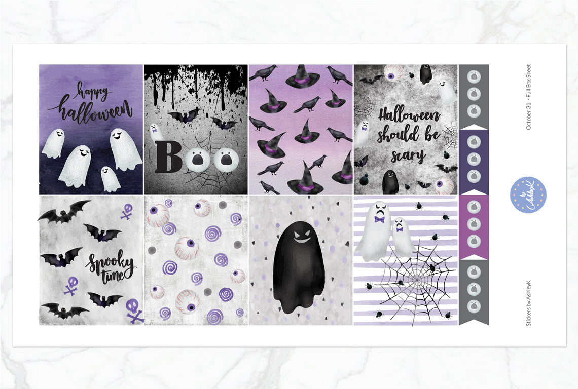 October 31  - Full Box Sheet