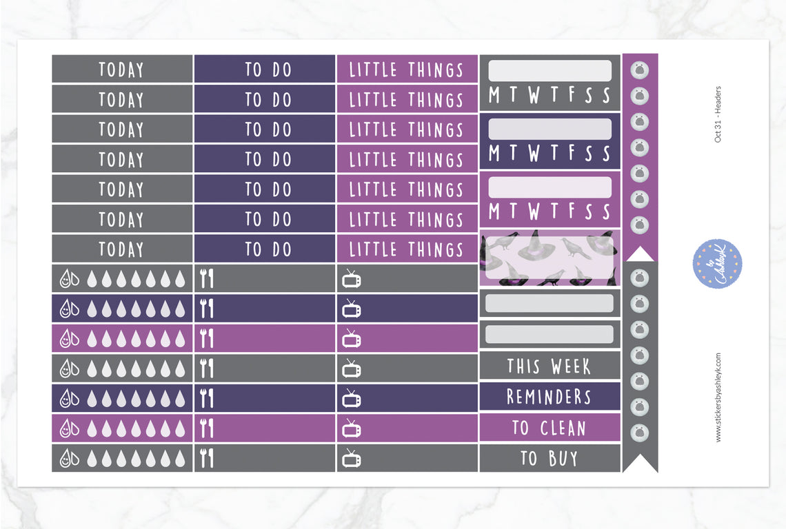 Oct 31 Weekly Kit  - Functional Sheet