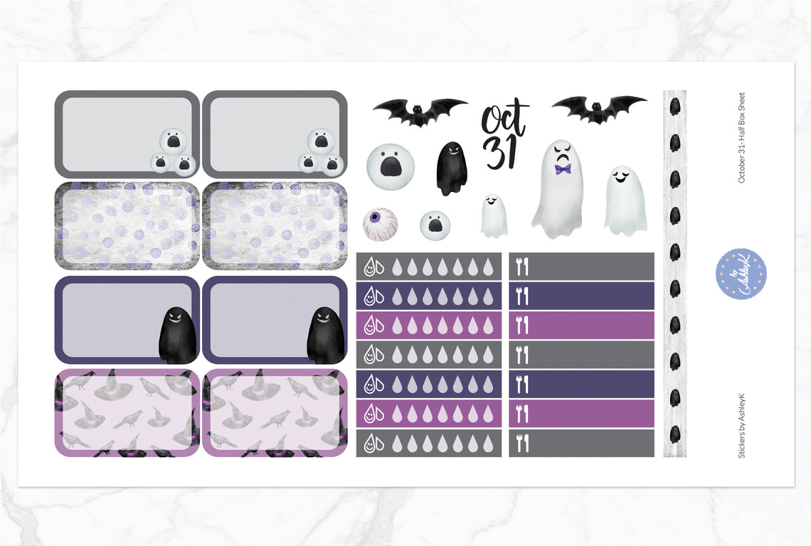 October 31  - Half Box Sheet