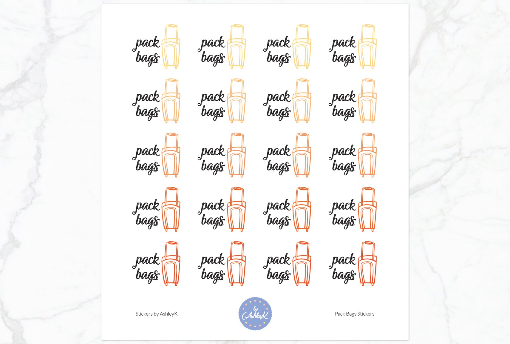 Pack Bags - Orange