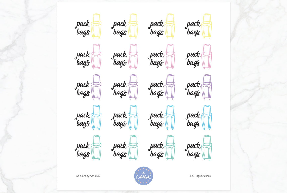 Pack Bags - Pastel