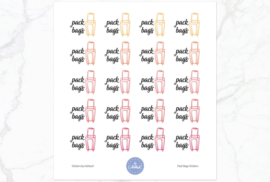 Pack Bags - Peach
