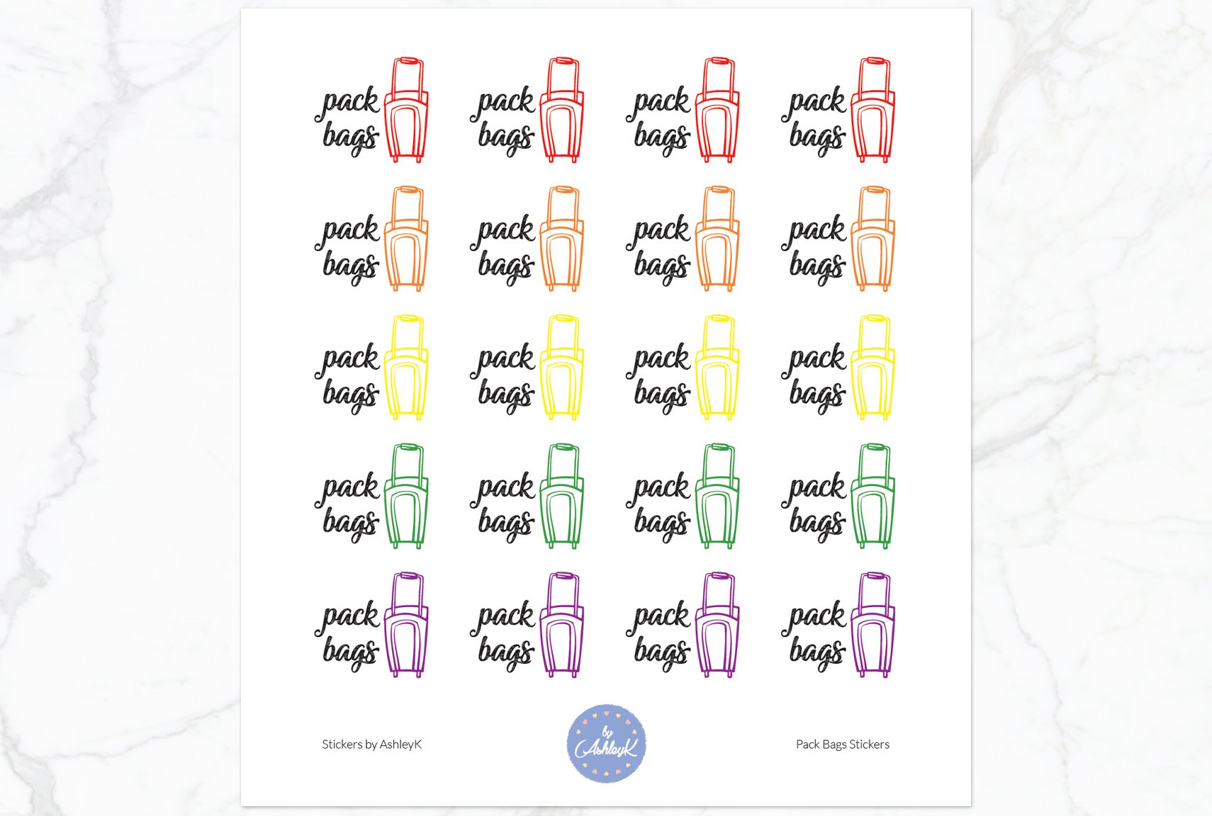 Pack Bags - Rainbow