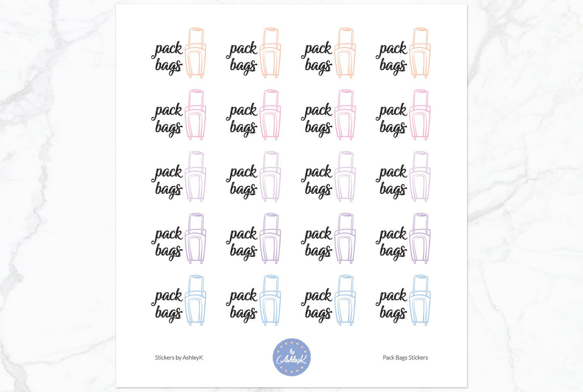 Pack Bags - Pastel Sunset