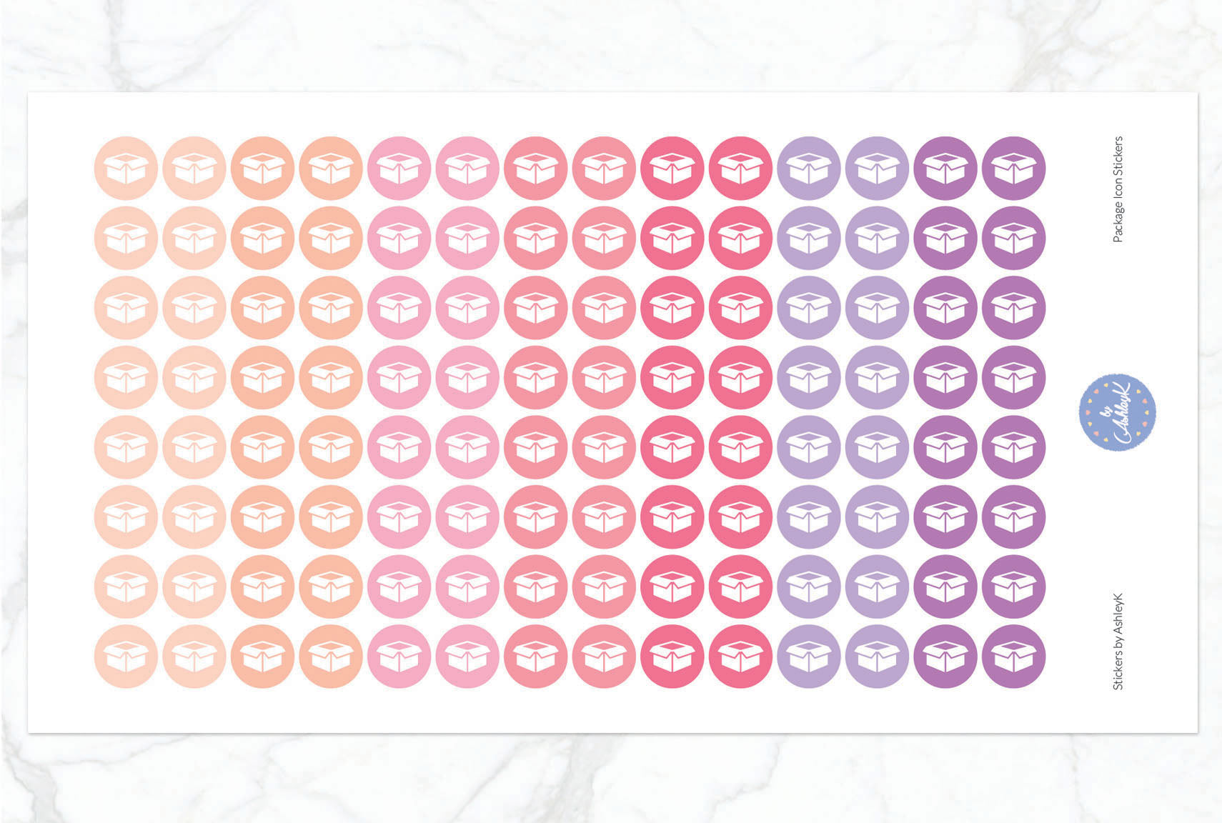 Package Icon Stickers - Raspberry