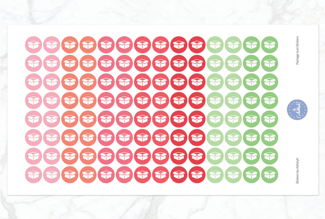 Package Icon Stickers - Strawberry