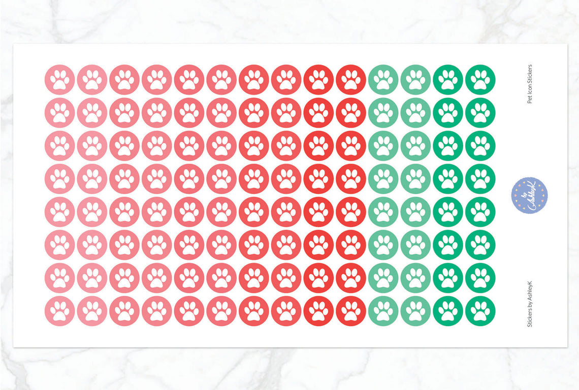 Pet Icon Stickers - Watermelon