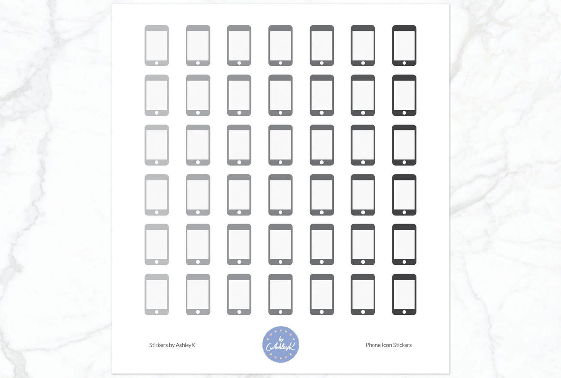 Phone Stickers - Monochrome