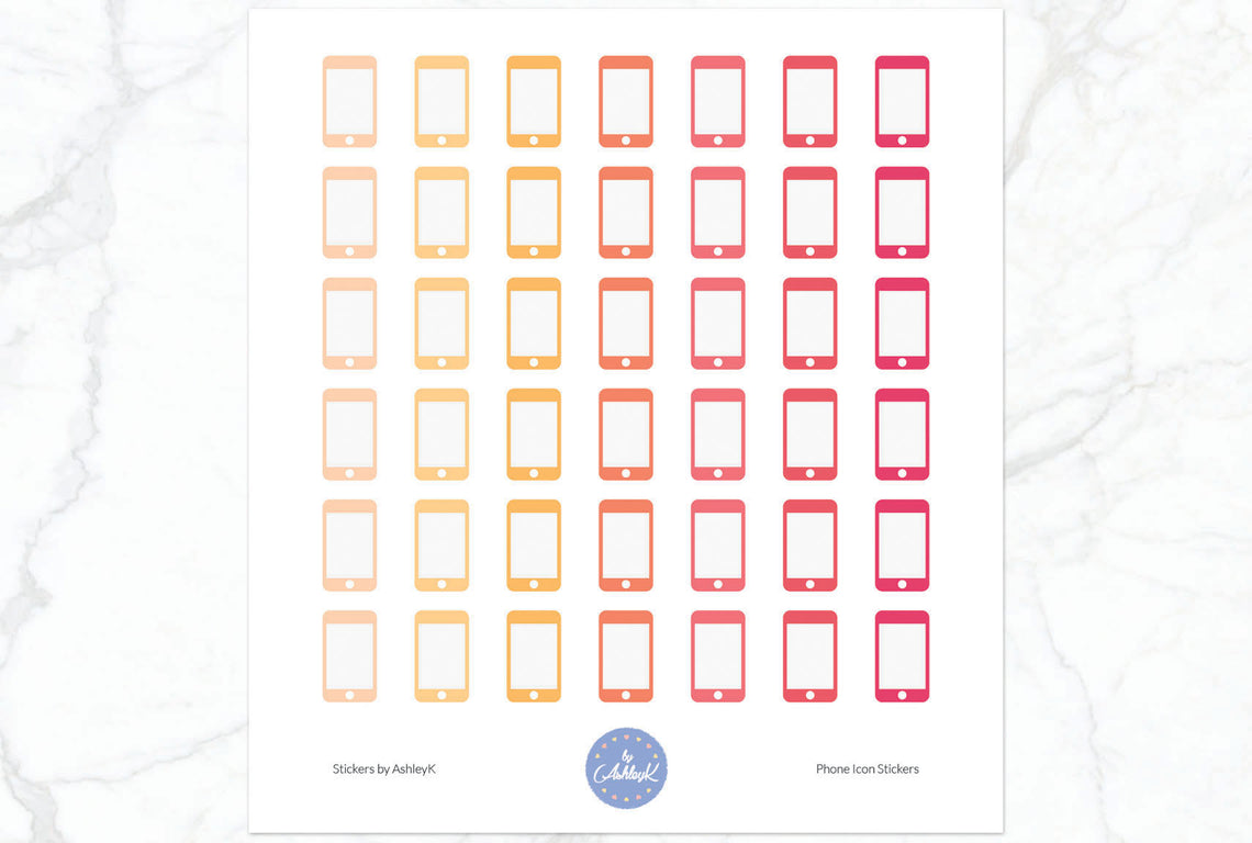 Phone Stickers - Peach