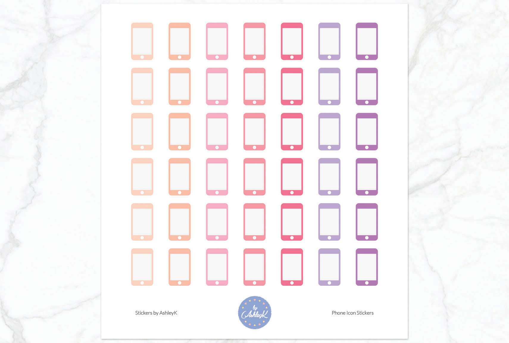 Phone Stickers - Raspberry