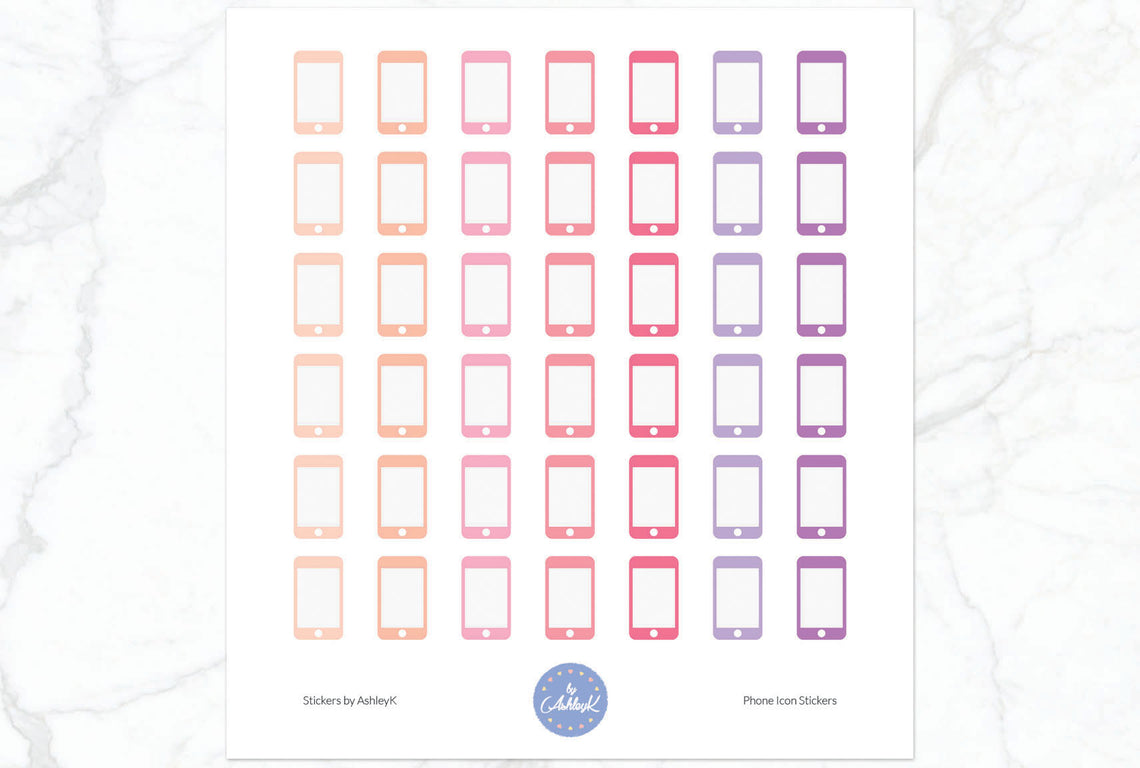 Phone Stickers - Raspberry