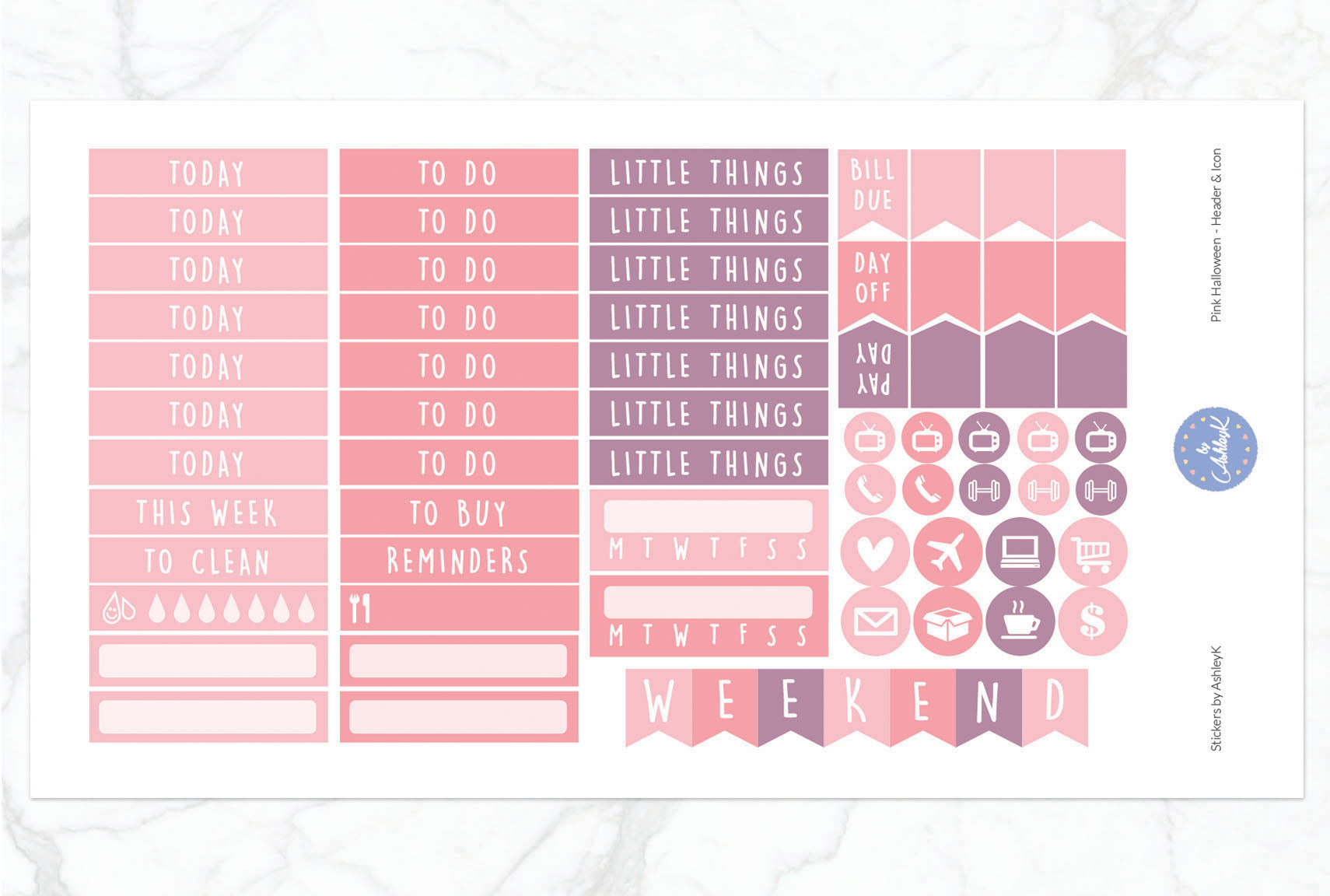 Pink Halloween - Functional Sheet