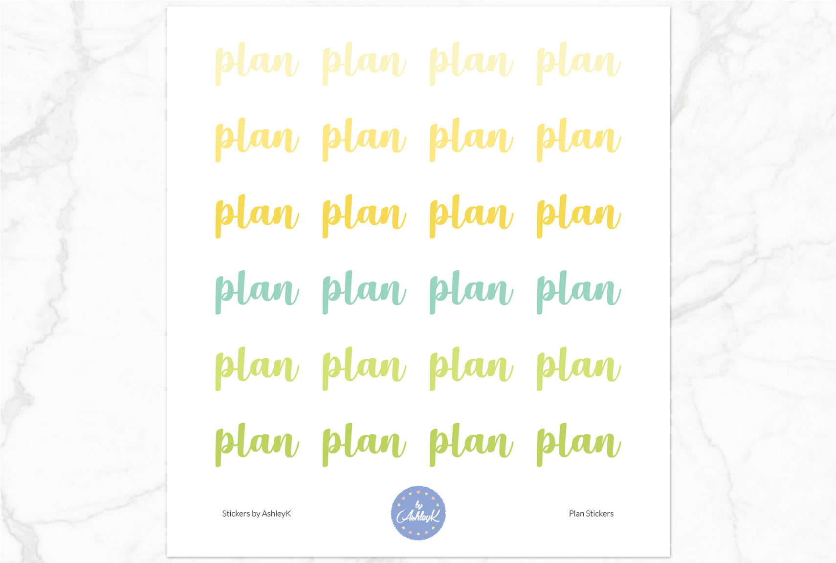 Plan Stickers - Lemon&Lime