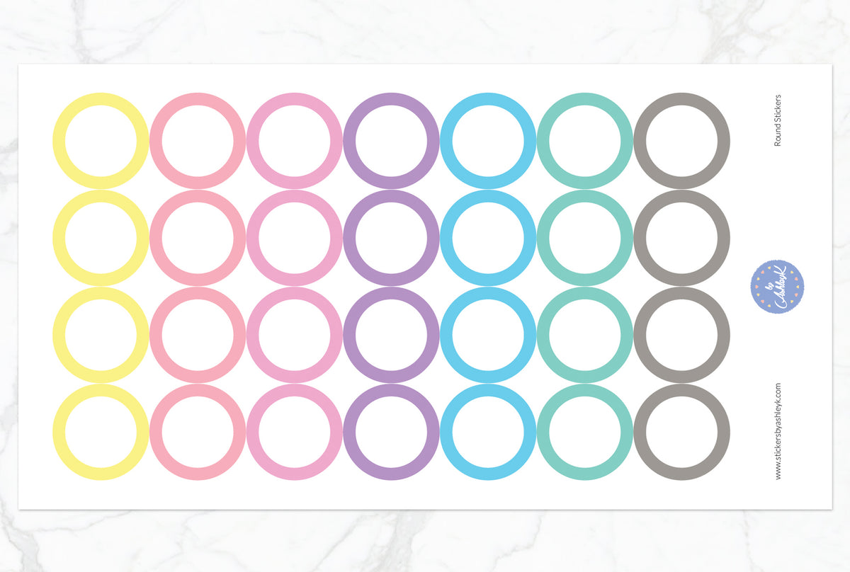 Round Planner Stickers – Stickers by AshleyK