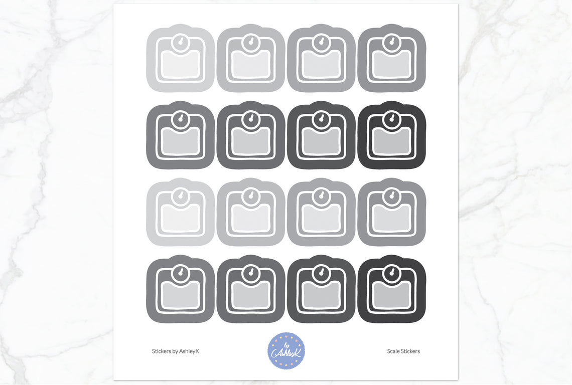 Scale Stickers - Monochrome