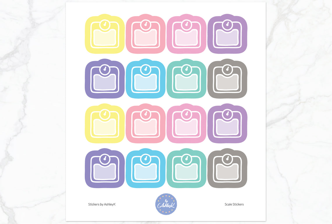 Scale Stickers - Pastel