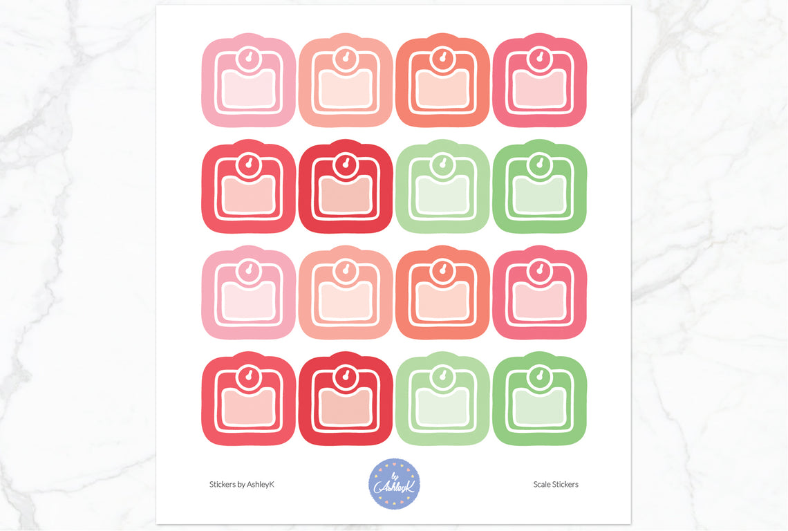 Scale Stickers - Strawberry