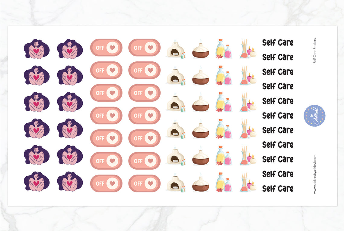 Self Care Stickers