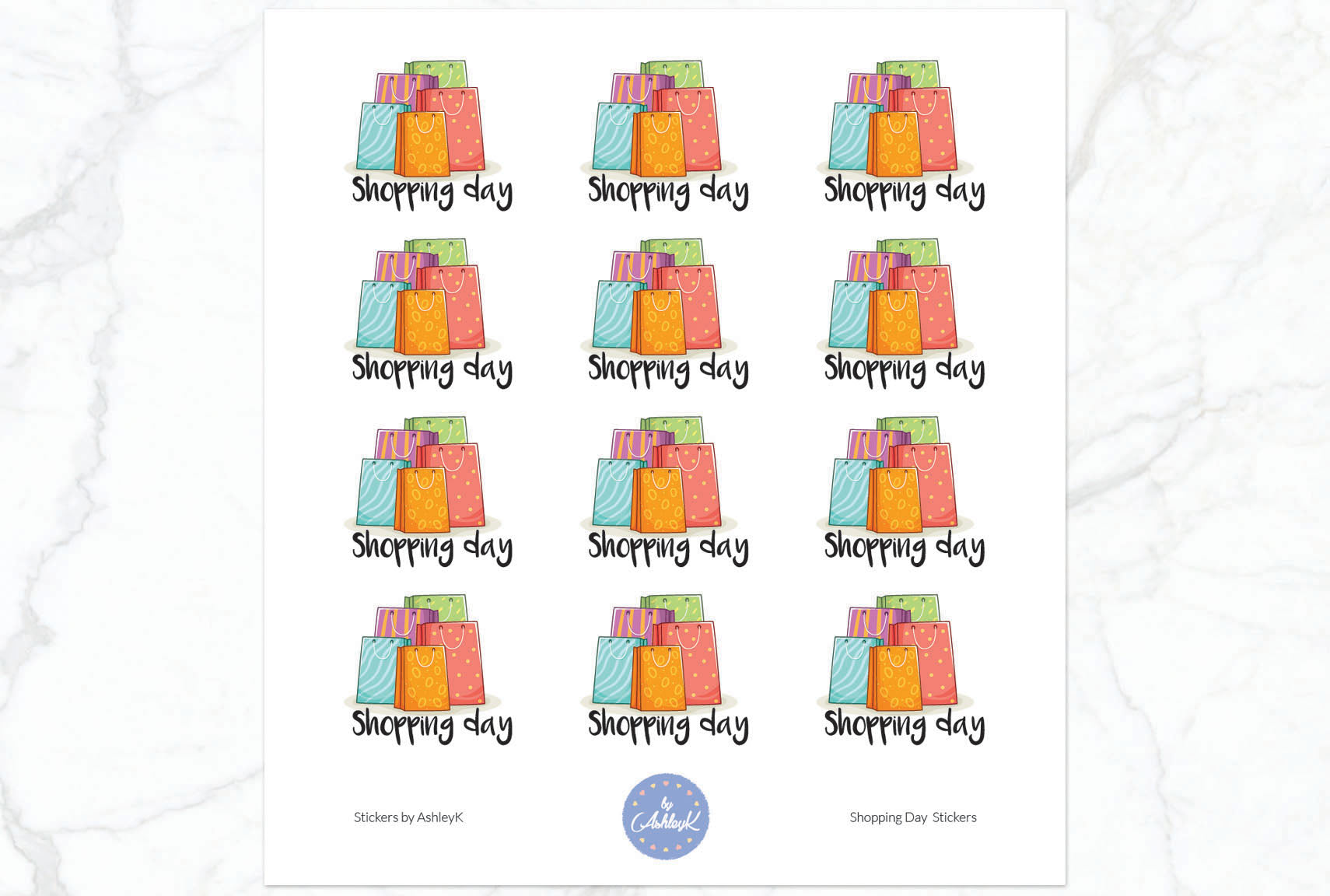 Shopping Stickers - Shopping Bags