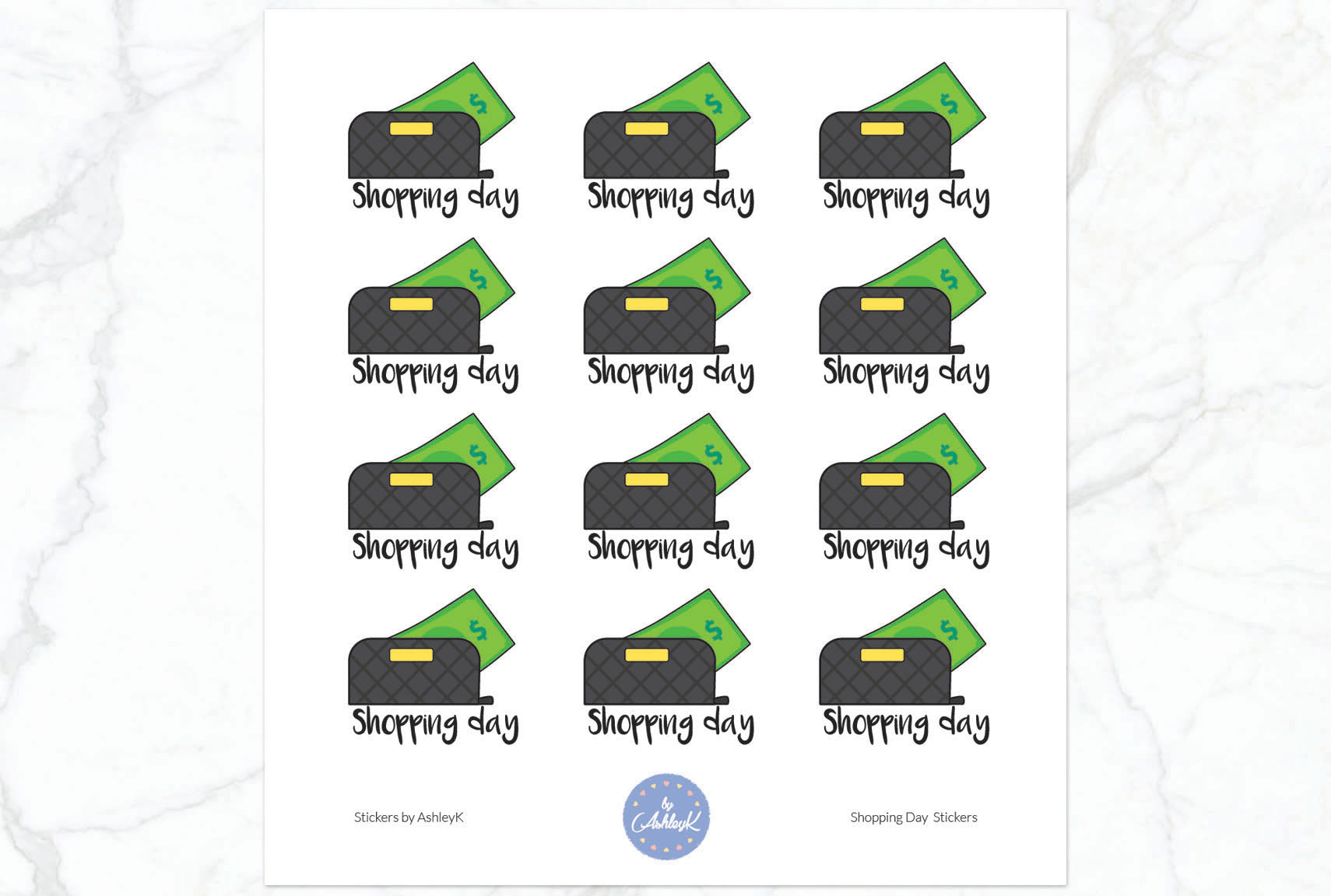 Shopping Stickers - Wallet