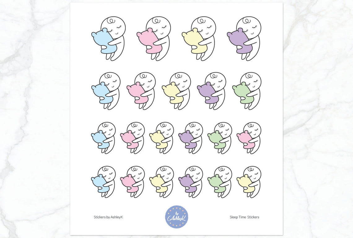 Sleep Time Emoticon Stickers