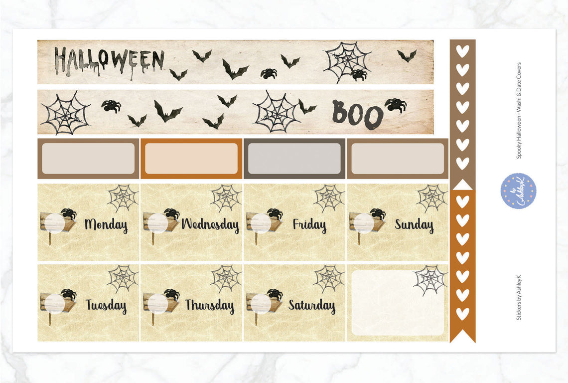 Spooky Halloween - Washi Sheet