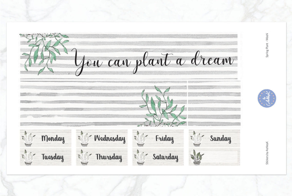Spring Plant Weekly Kit - Erin Condren Planner Stickers – Stickers by ...