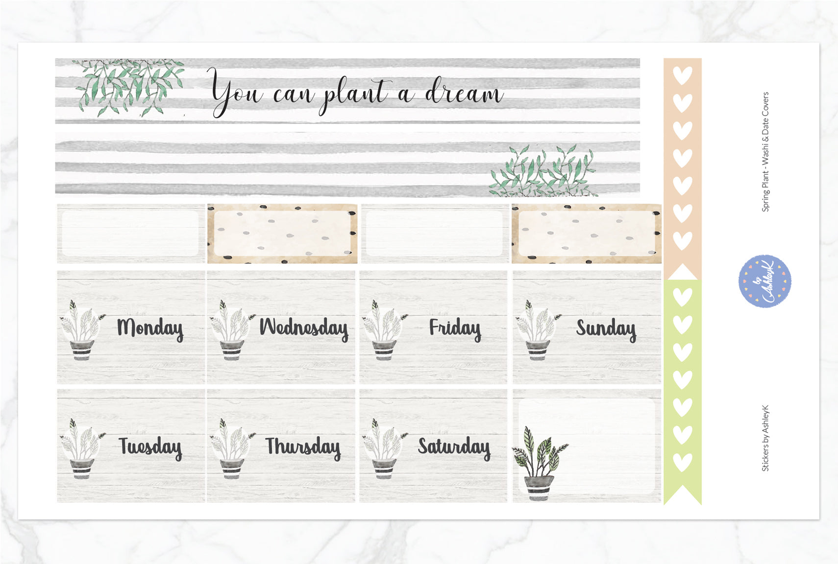 Spring Plant - Washi Sheet