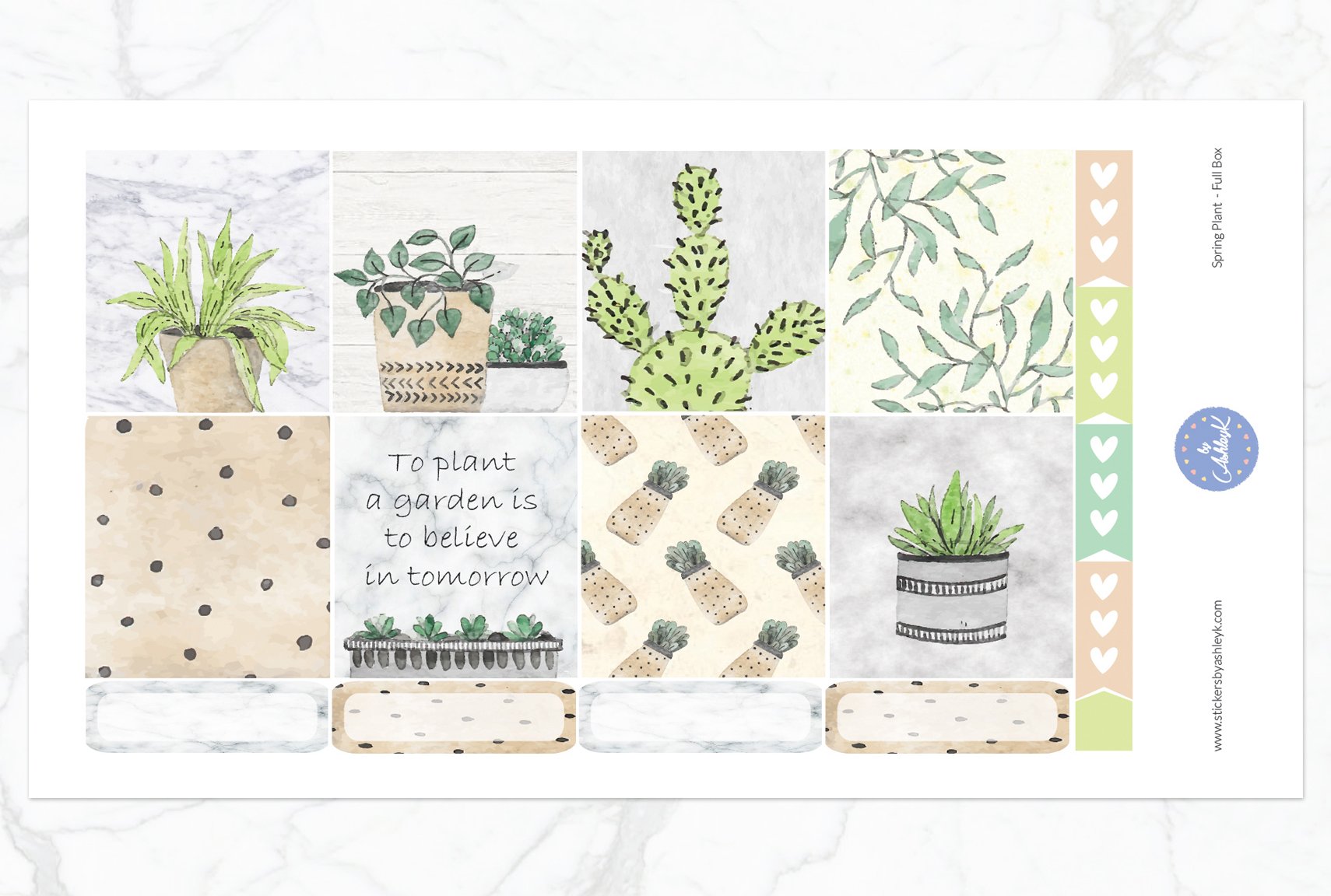 Spring Plant Weekly Kit  - Full Box Sheet