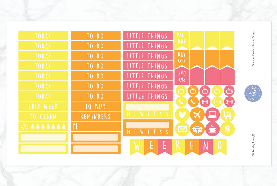 Summer Fiesta - Functional Sheet