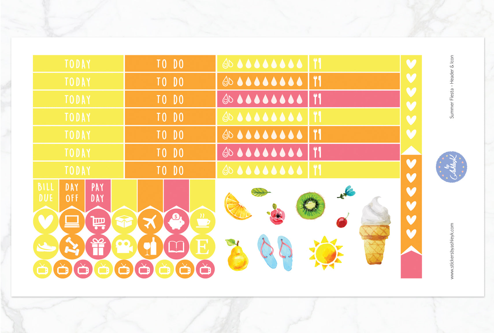 Summer Fiesta Weekly Kit  - Functional Sheet