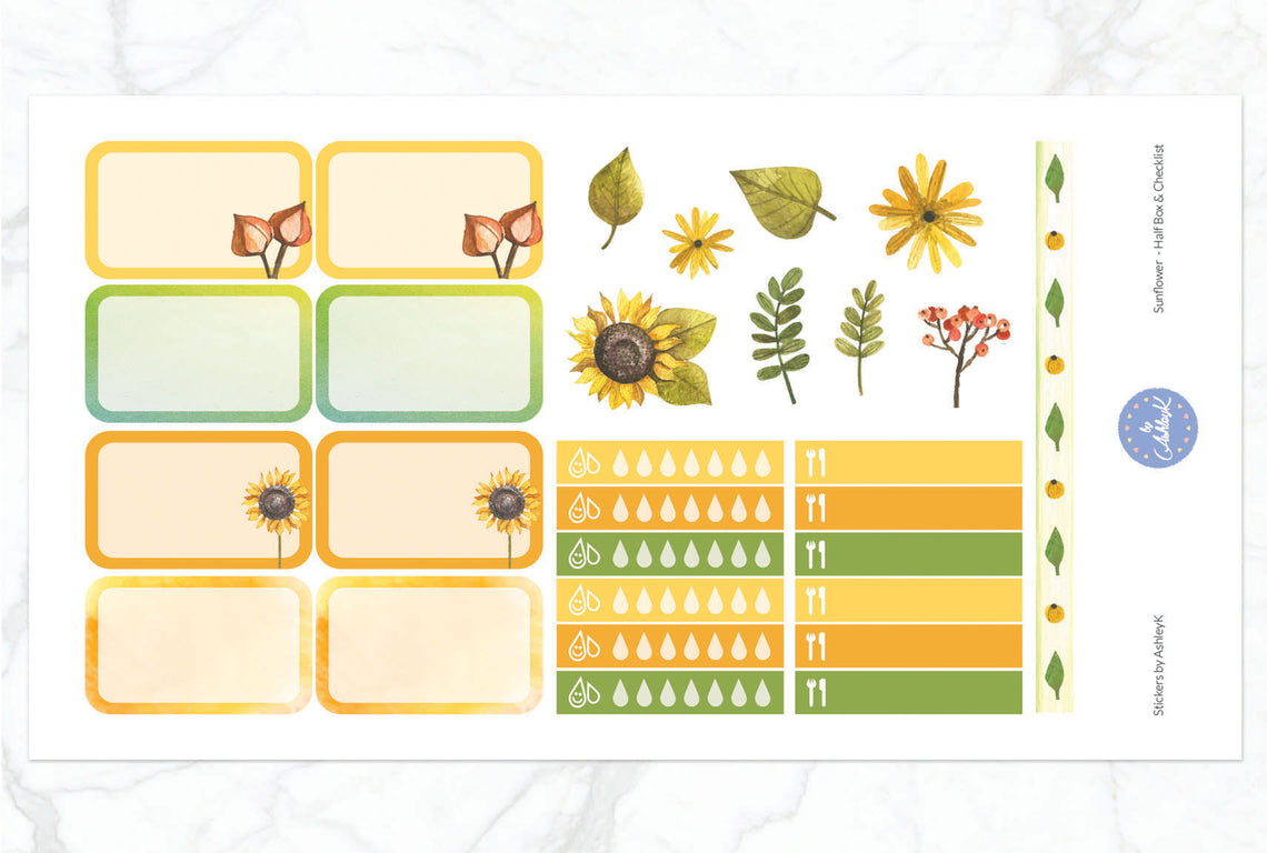 Sunflower - Half Box Sheet