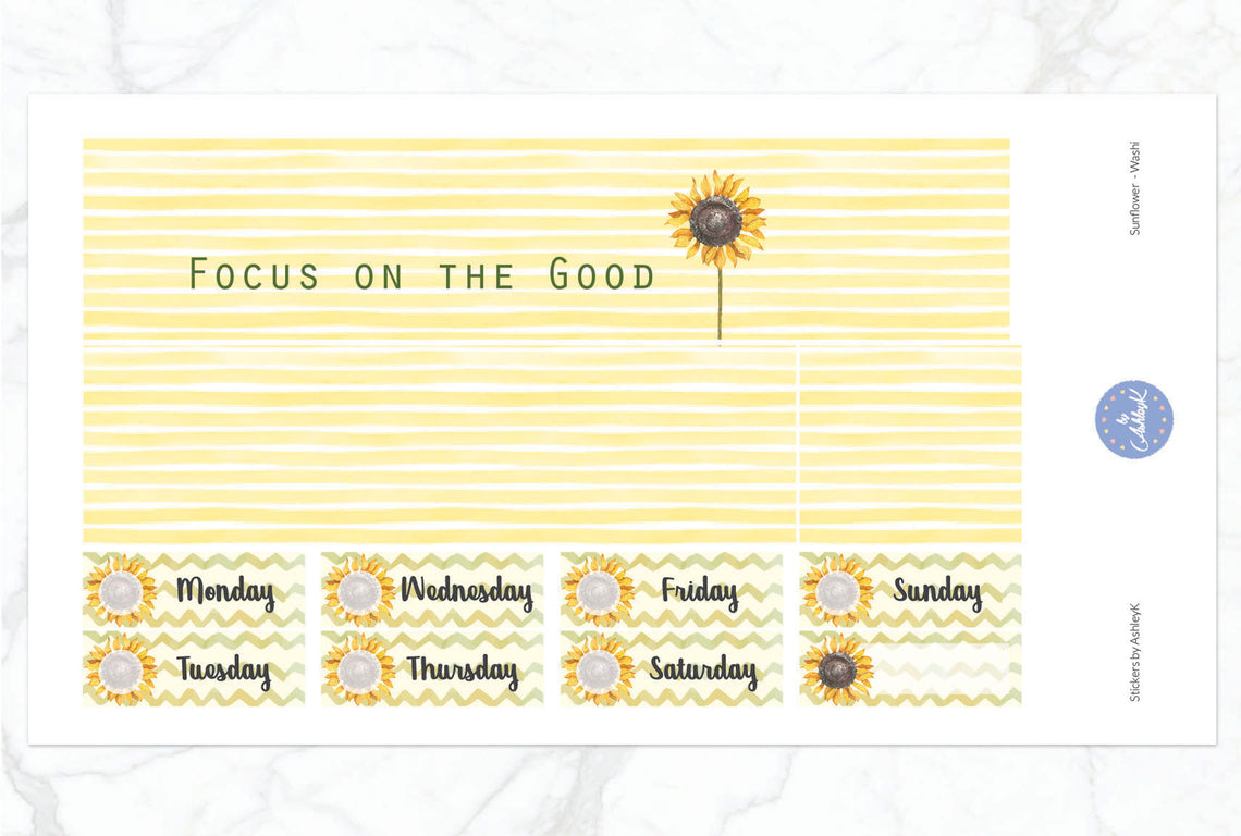 Sunflower - Washi Sheet