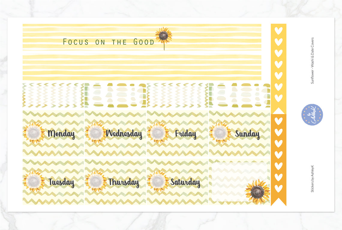 Sunflower - Washi Sheet