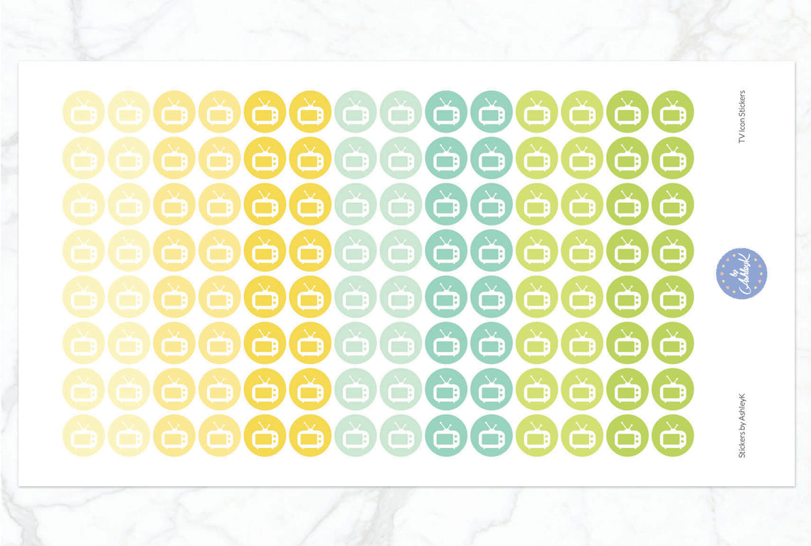 TV Icon Stickers - Lemon&Lime
