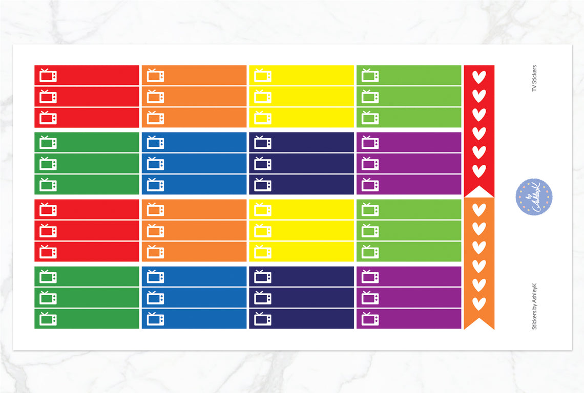 TV Stickers - Rainbow