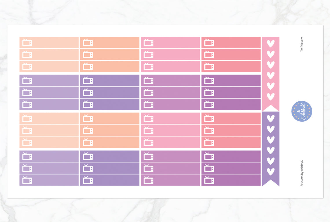 TV Stickers - Raspberry