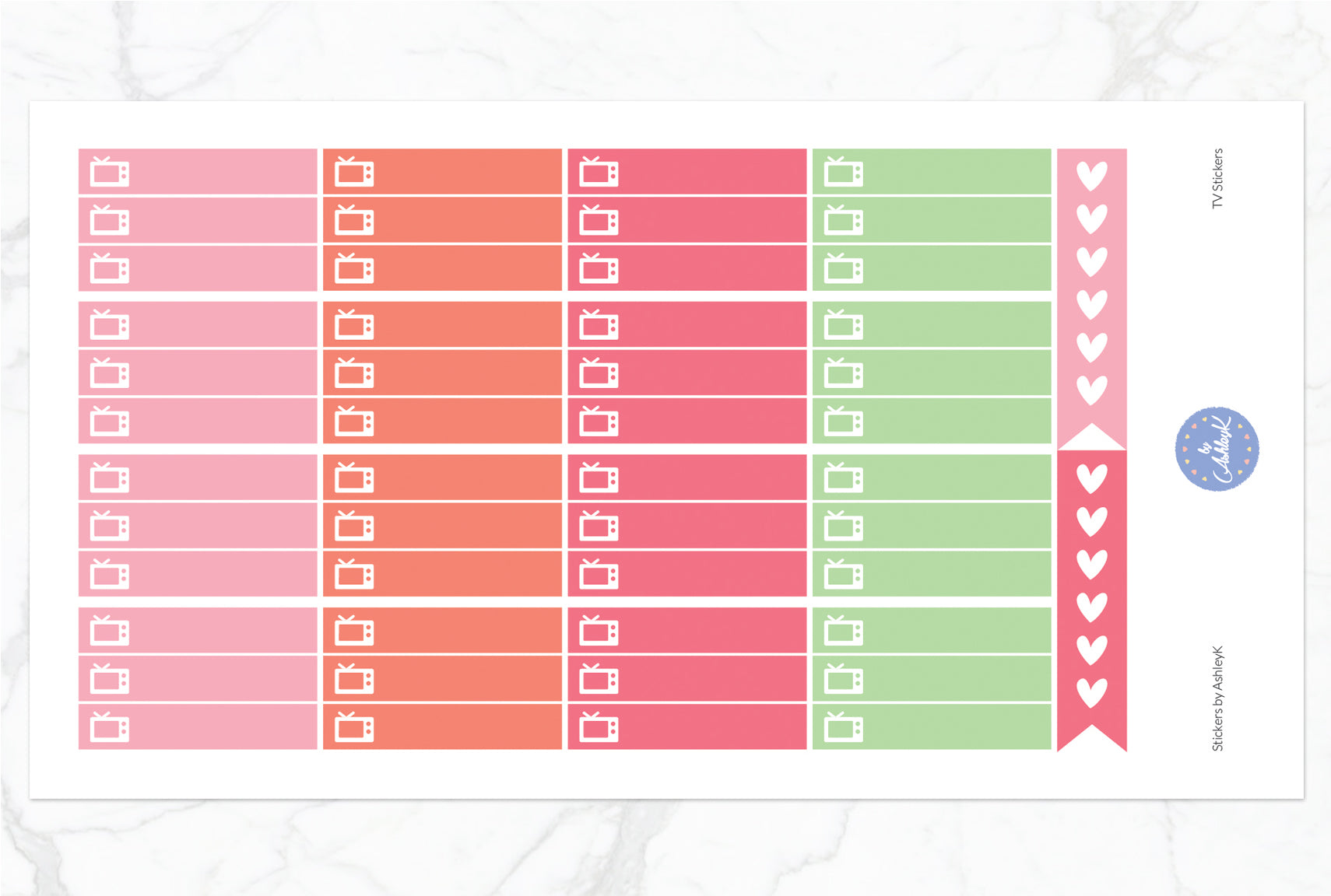 TV Stickers - Strawberry