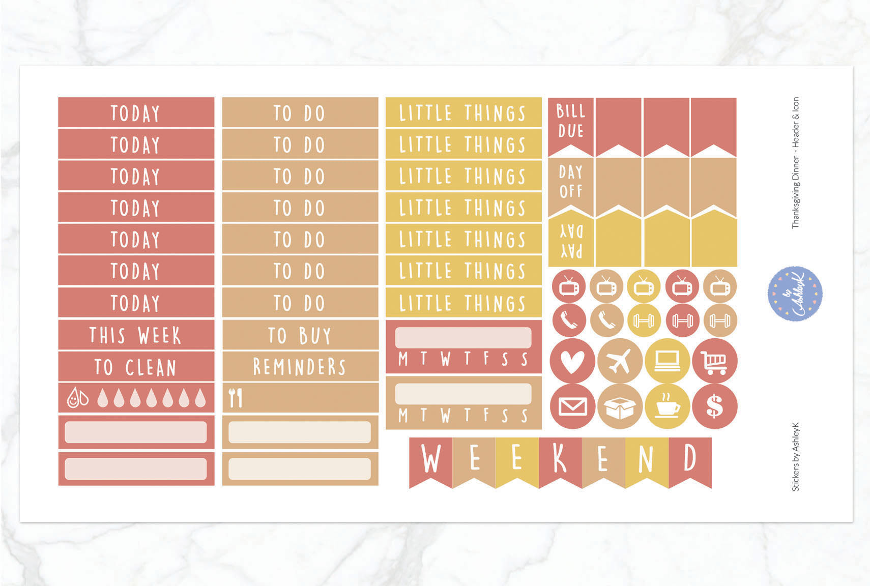 Thanksgiving Dinner - Functional Sheet
