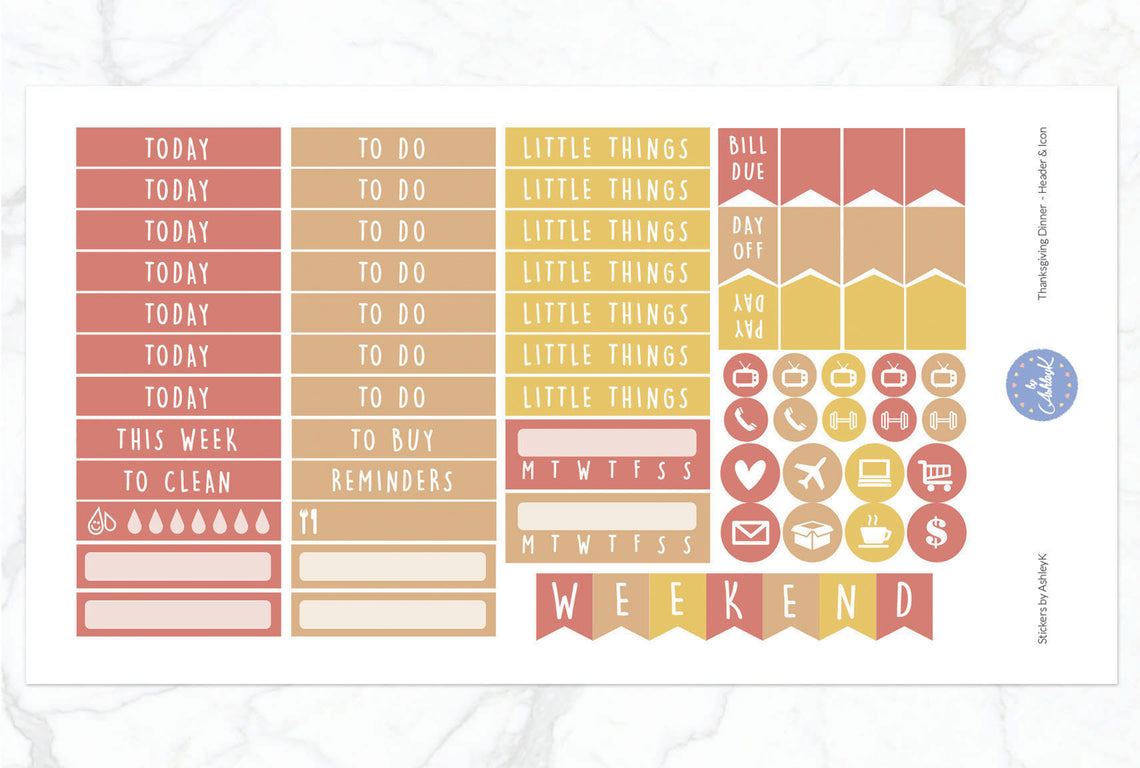 Thanksgiving Dinner - Functional Sheet
