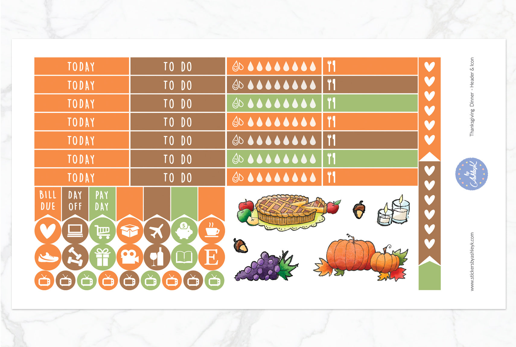 Thanksgiving Weekly Kit  - Functional Sheet